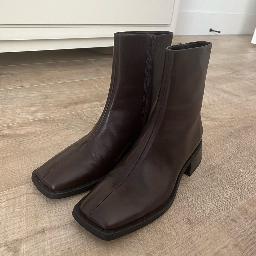 NEW Vagabond Blanca boots in Dark Brown Leather size 39